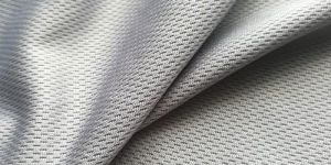 Silver Polyester Knitted Fabric
