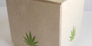 100% hemp paper printed green color hemp boxes