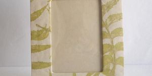 Hemp Paper Given Real Leaves Impressions Photo Frame
