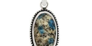 24X14 MM Oval Shape Solid K2 Azurite Gemstone 925 Sterling Silver Pendant