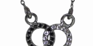 White Topaz Round Cut Sterling Silver Necklace