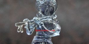 Crystal Glass Lord Krishna Statues