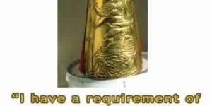 Large Custom Design Repousse Work on Brass Sheet