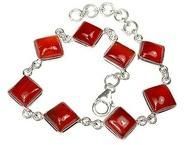 Carnelian 925 Silver Bracelet