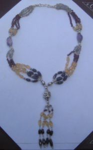 Multistone Gem Bead Necklace