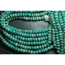 Chrysocolla Faceted Roundel Faceted Natural Beads