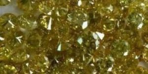 Lab Grown Cvd Yellow Round Brilliant Cut Diamond