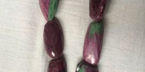 Ruby Zoisite Faceted Tumbled Stone