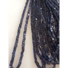 Semi Precious Iolite Smooth Box Gemstone Beads
