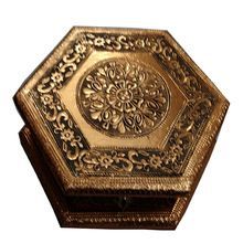 Copper Sheet Golden Color Dry Fruit Box