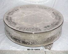 Metal Silver Finish Wedding Cake Stand