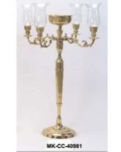 Wedding Candelabra Hurricane Glass Centerpiece