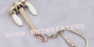 Brass Anchor Key Chain