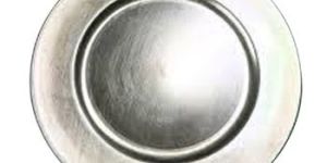 Silver Wedding Charger Plate