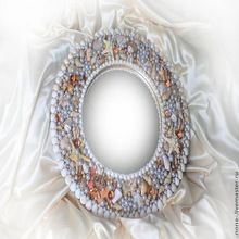 Bone Inlay Wall Mirror Frame