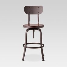 INDUSTRIAL BACKED BAR STOOL