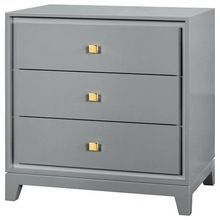 White Metal Bedside Cabinet