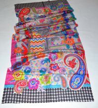 Silk Digital Print Shawl