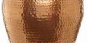 Hammered Copper Tall Metal Vase