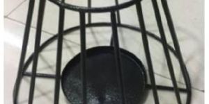 Iron Metal Black Powder Coated Candle Holder