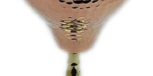 Round Hammered Copper Wine Goblet