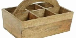 Wooden Cutlery Stand/Caddy For Kitchen