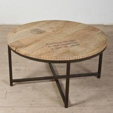 Iron Metal Round Coffee Table