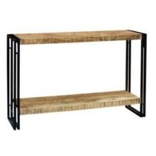 Wood Console Table with below Shelf
