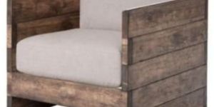 Wood Single Seater Sofa
