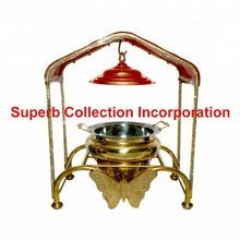 Butterfly Stand Hut Cover Brass Chafing Dish