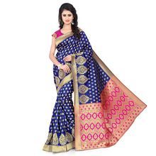 Silk Party Wear Zari Work Saree