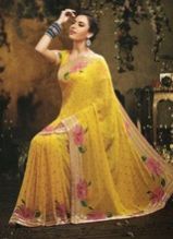 Yellow Designer Saree