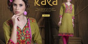 Stand Collar Georgette Kurti