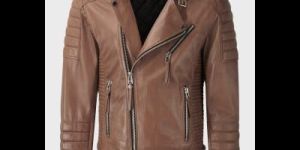 Ladies Brown Leather Jacket