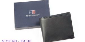 Mens Black Leather Wallet