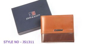 Mens Light Brown Leather Wallet