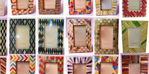 Colored Bone Inlay Designer Photo Frames