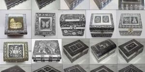 Silver Metal Gift Boxes