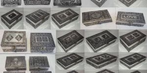 Silver Metal Gift Boxes