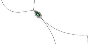 Designer Silver Body Chain