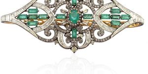 Designer Silver Palm Bracelet