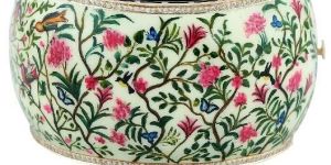 Sterling Silver Bakelite Gemstone Enamel Bangle