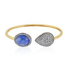Tanzanite Pave Diamond Cuff