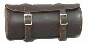 Leather Round Saddle Bag