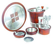 Wood Stainless Steel Bar Set