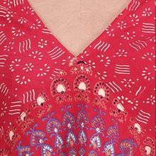 V Neck Mandala Printed Top