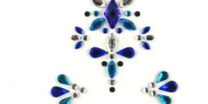 Face Jewels Blue Turquoise Silver