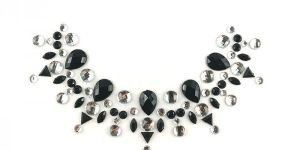 Neck Jewels Black Silver