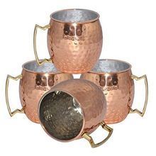Solid Copper Moscow Mule Copper Mug Hammered