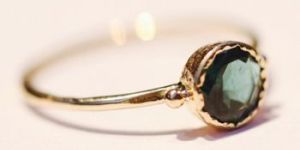 Gold Ring with Labradoride Gem